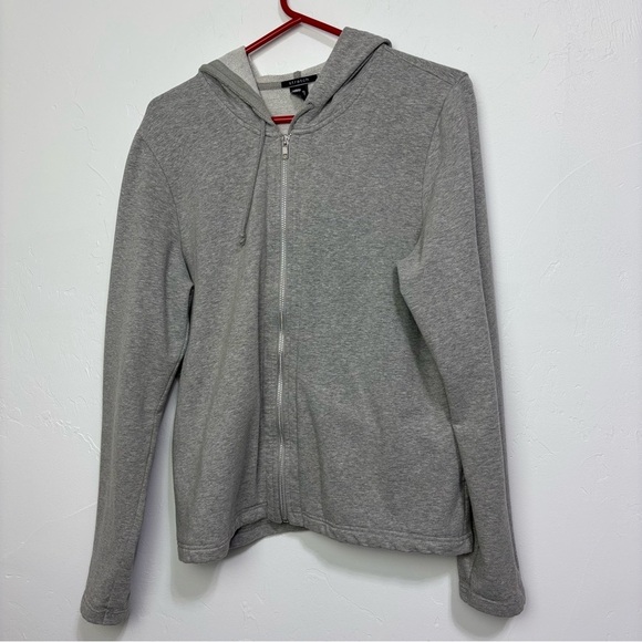 GAP Stretch XL Women's Gray Hoodie Sweatshirt Jacket Full Zip Lounge Athletic - Picture 1 of 12